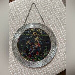 1992 Rhodes Studios Miracles of Light Collection Suncatcher  - Nativity of Love